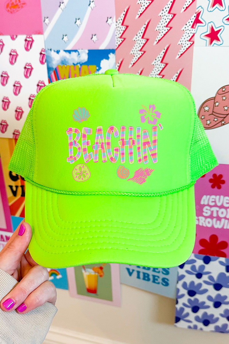 Paradise Painted Beachin' Otto Foam Front Trucker Hat