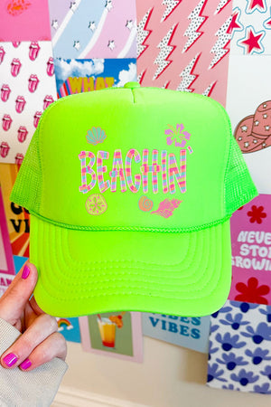 Paradise Painted Beachin' Otto Foam Front Trucker Hat