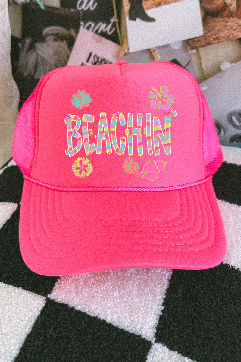 Paradise Painted Beachin' Otto Foam Front Trucker Hat
