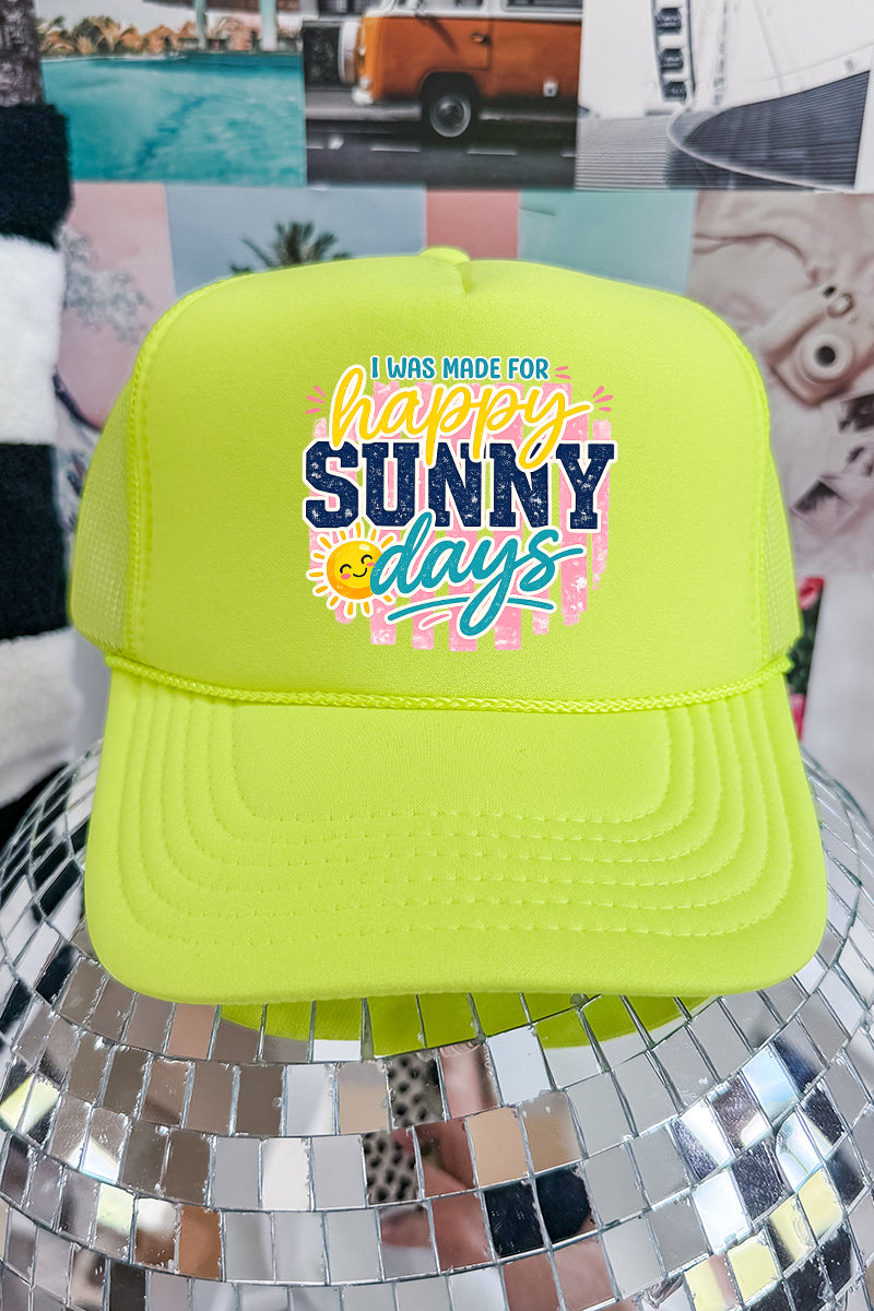 Made For Sunny Days Otto Foam Front Trucker Hat