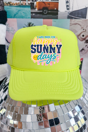 Made For Sunny Days Otto Foam Front Trucker Hat