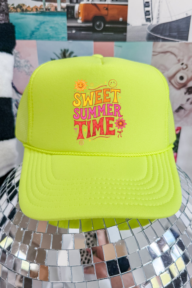 Golden Glow Sweet Summer Time Otto Foam Front Trucker Hat