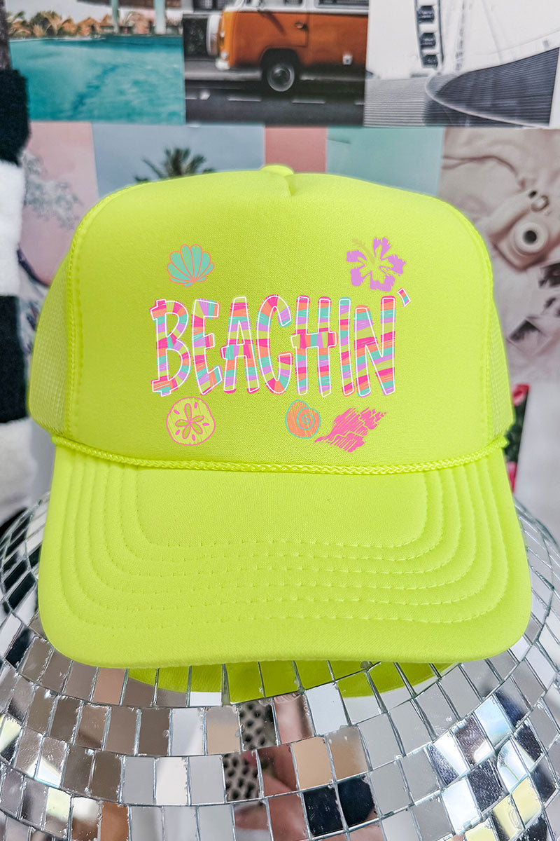 Paradise Painted Beachin' Otto Foam Front Trucker Hat