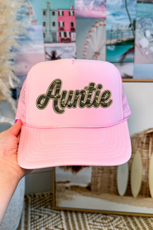 Camo Couture Auntie Otto Foam Front Trucker Hat