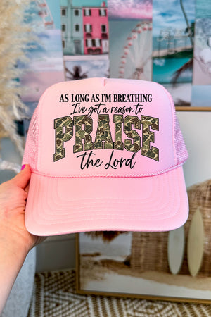 Camo Praise Otto Foam Front Trucker Hat