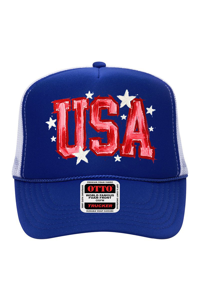 Painted Patriotism Otto Foam Front Trucker Hat