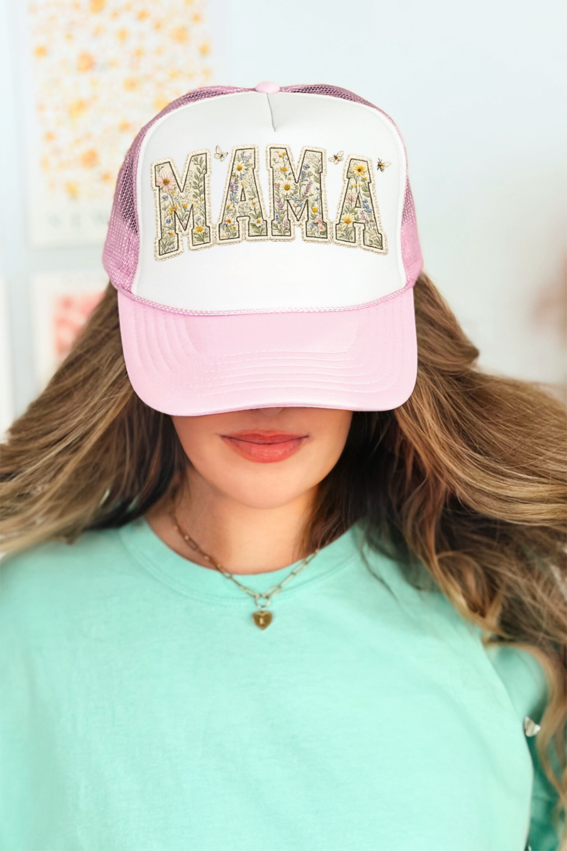 Buzzing Blooms Mama Otto Foam Front Trucker Hat