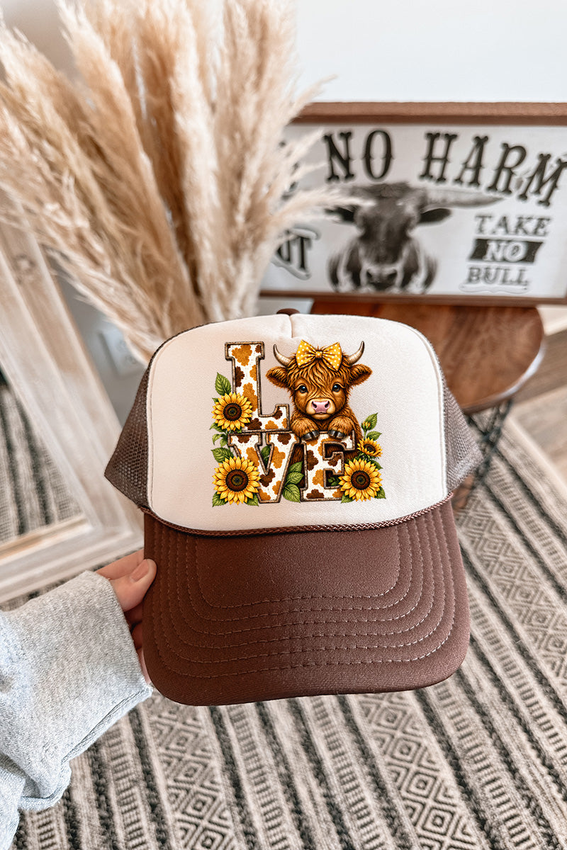 Little Highland Love Otto Foam Front Trucker Hat