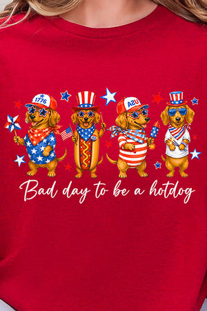 Red, White & Weiner Short Sleeve Relaxed Fit T-Shirt