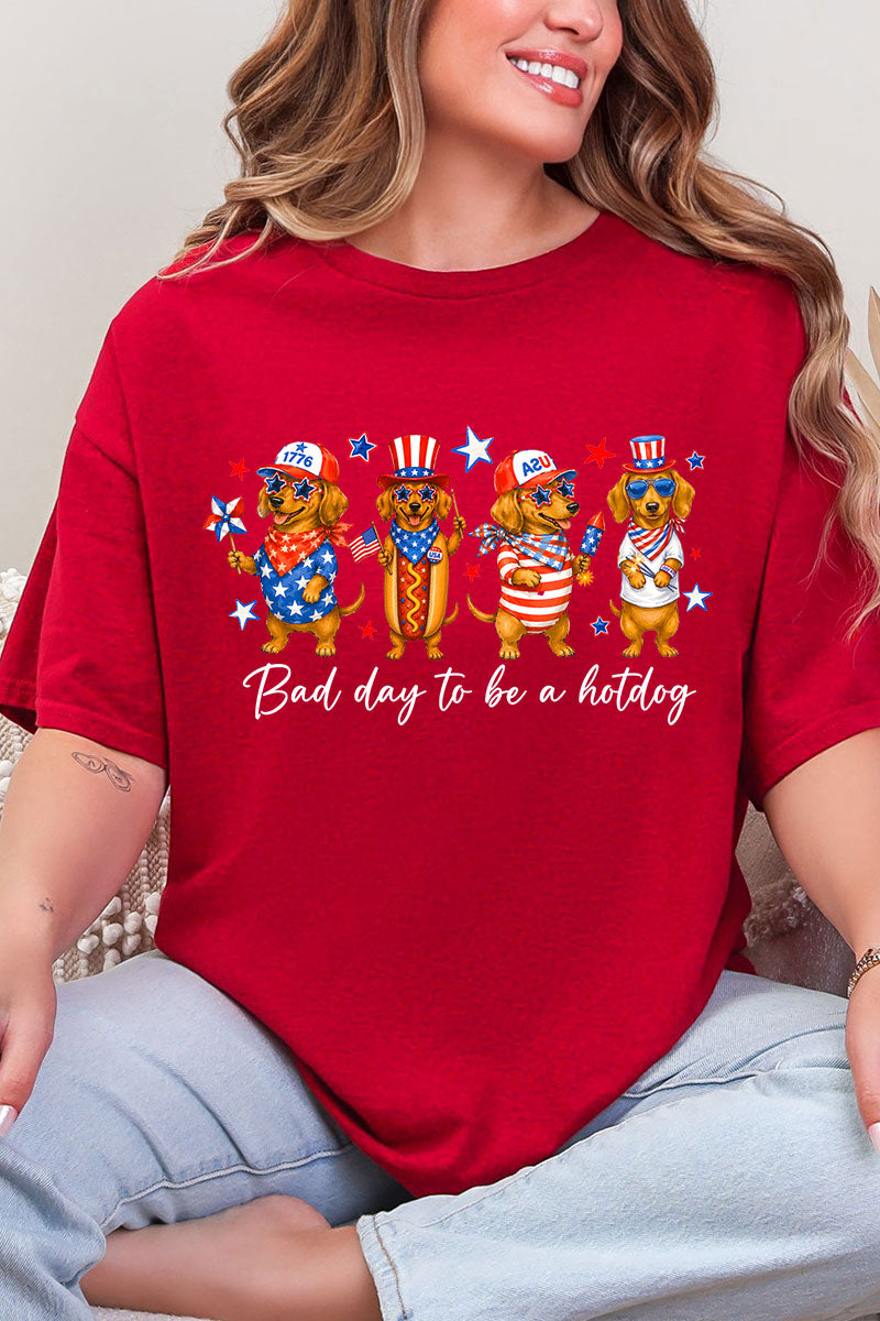 Red, White & Weiner Short Sleeve Relaxed Fit T-Shirt