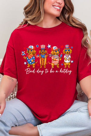 Red, White & Weiner Short Sleeve Relaxed Fit T-Shirt
