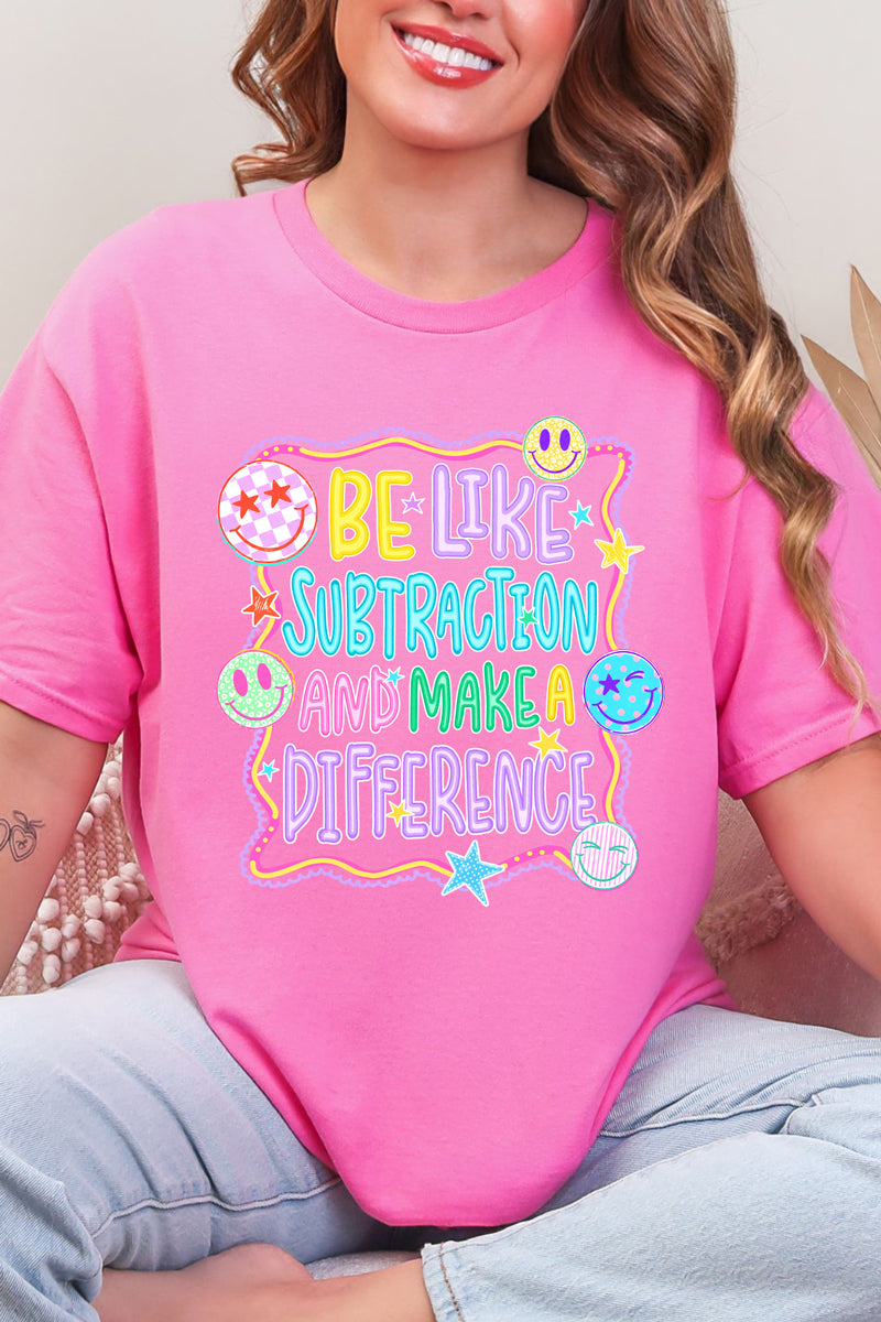 Playful Be Like Subtraction Short Sleeve Relaxed Fit T-Shirt