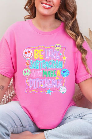 Playful Be Like Subtraction Short Sleeve Relaxed Fit T-Shirt