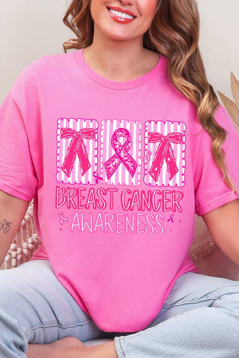 Pretty in Pink Awareness Short Sleeve Relaxed Fit T-Shirt