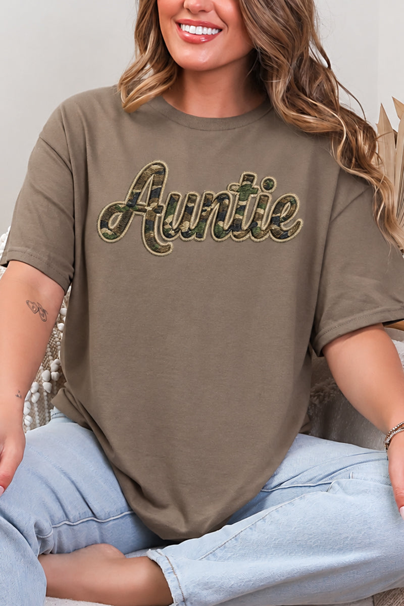 Camo Couture Auntie Short Sleeve Relaxed Fit T-Shirt