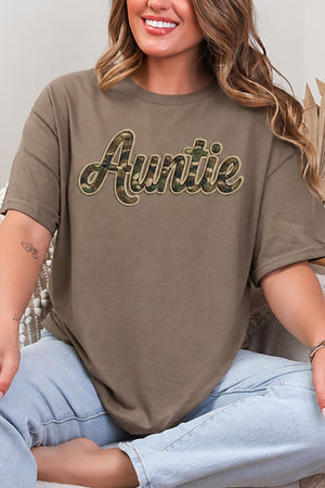 Camo Couture Auntie Short Sleeve Relaxed Fit T-Shirt