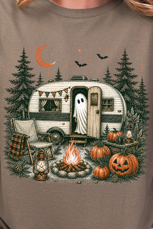 Spooky Campfire Night Short Sleeve Relaxed Fit T-Shirt