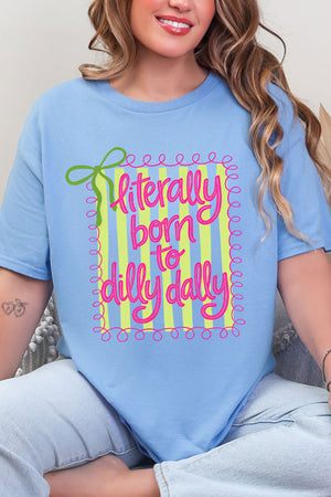Swirls & Stripes Dilly Dally Short Sleeve Relaxed Fit T-Shirt