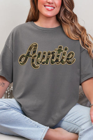 Camo Couture Auntie Short Sleeve Relaxed Fit T-Shirt