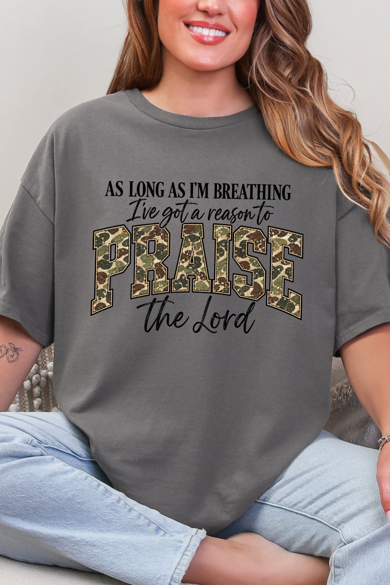 Camo Praise Short Sleeve Relaxed Fit T-Shirt