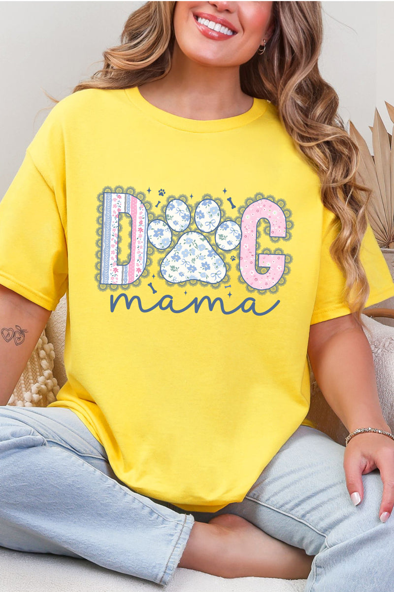 Meadow & Lace Dog Mama Short Sleeve Relaxed Fit T-Shirt