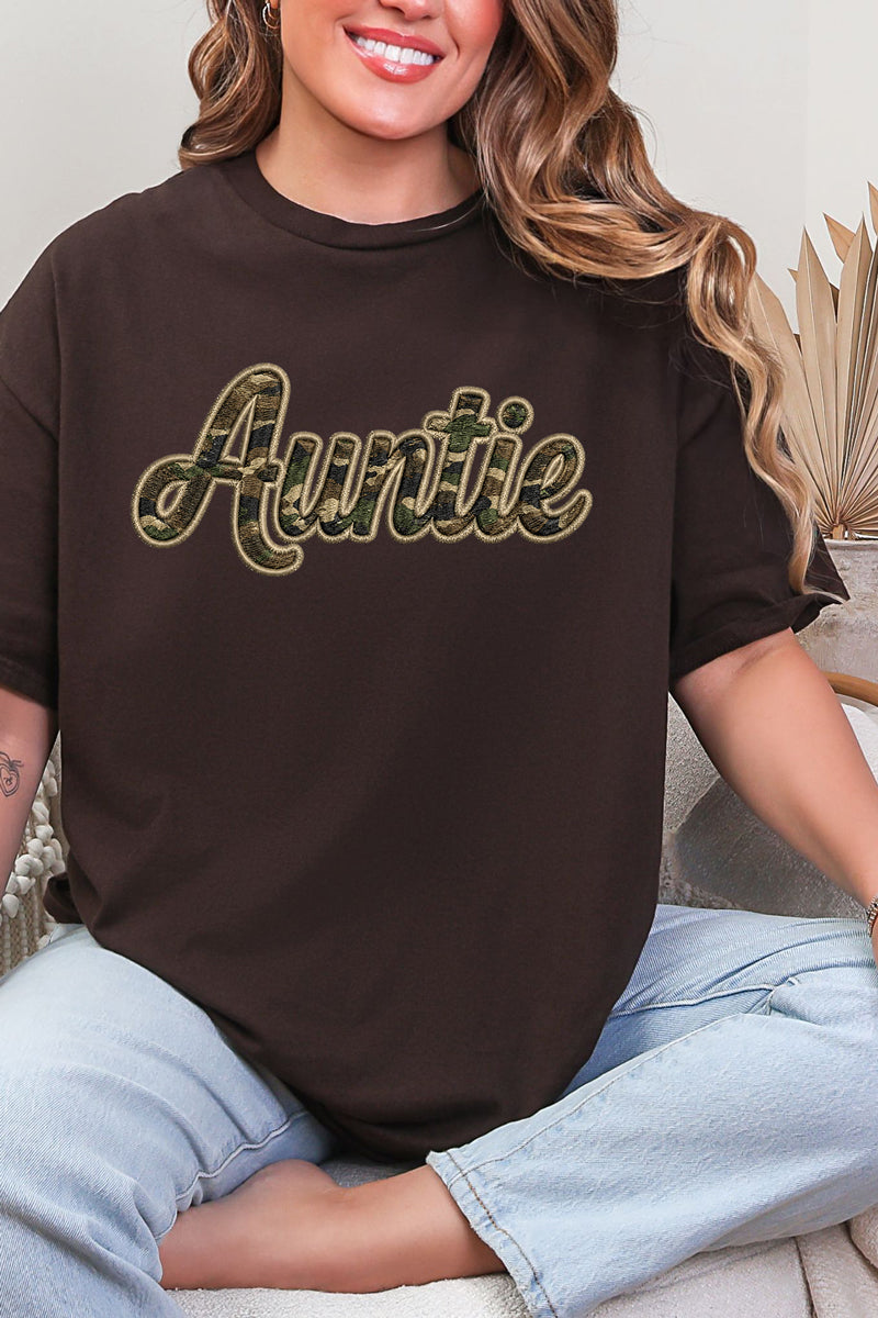 Camo Couture Auntie Short Sleeve Relaxed Fit T-Shirt