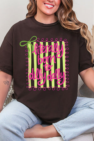 Swirls & Stripes Dilly Dally Short Sleeve Relaxed Fit T-Shirt