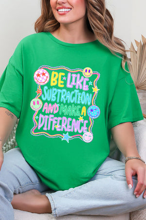 Playful Be Like Subtraction Short Sleeve Relaxed Fit T-Shirt