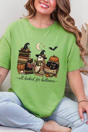 All Booked For Halloween Short Sleeve Relaxed Fit T-Shirt