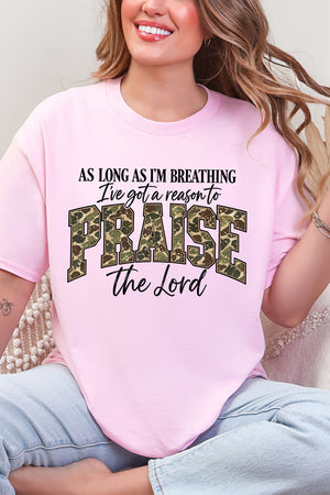 Camo Praise Short Sleeve Relaxed Fit T-Shirt