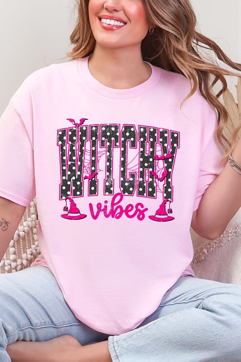 Dotted Witchy Vibes Short Sleeve Relaxed Fit T-Shirt