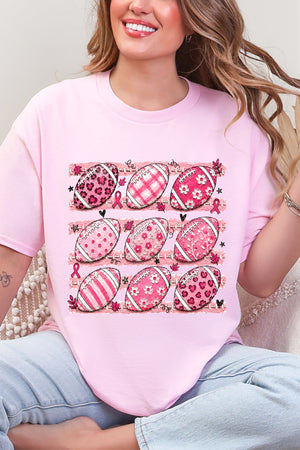 Painted Touchdowns For Hope Short Sleeve Relaxed Fit T-Shirt