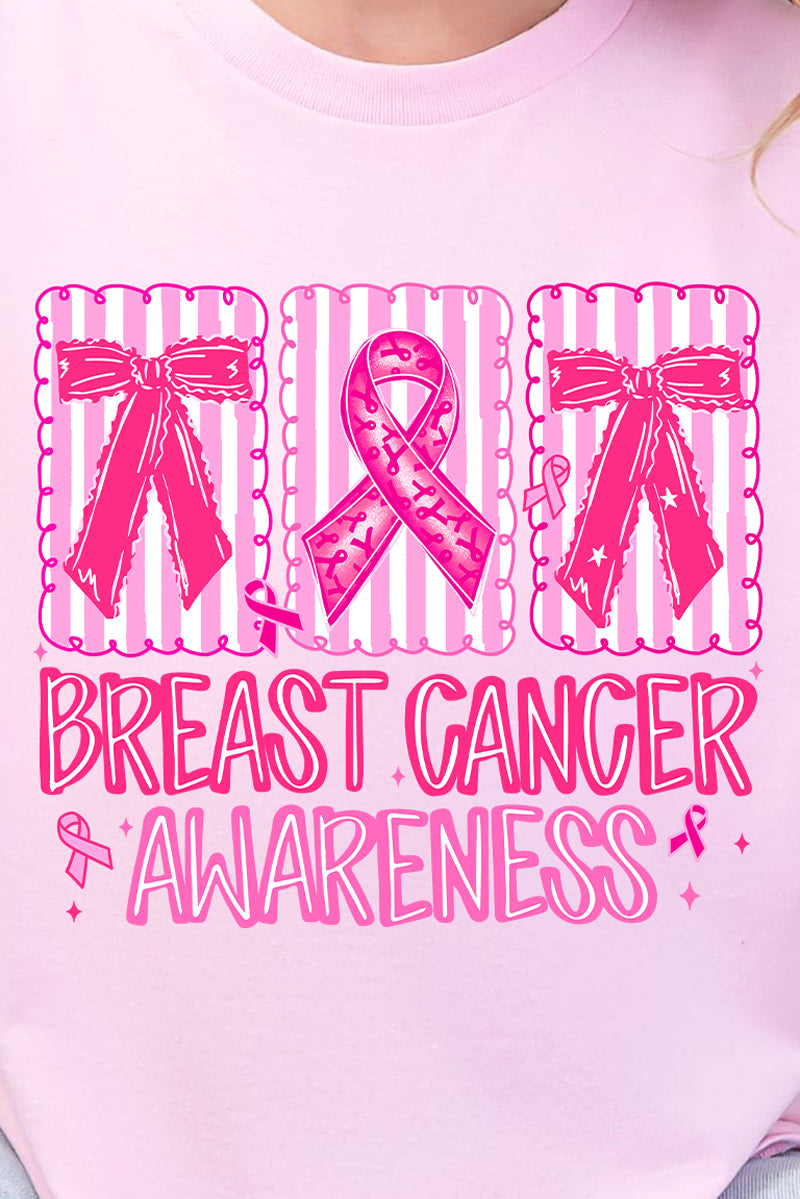 Pretty in Pink Awareness Short Sleeve Relaxed Fit T-Shirt