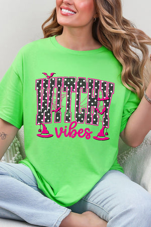 Dotted Witchy Vibes Short Sleeve Relaxed Fit T-Shirt