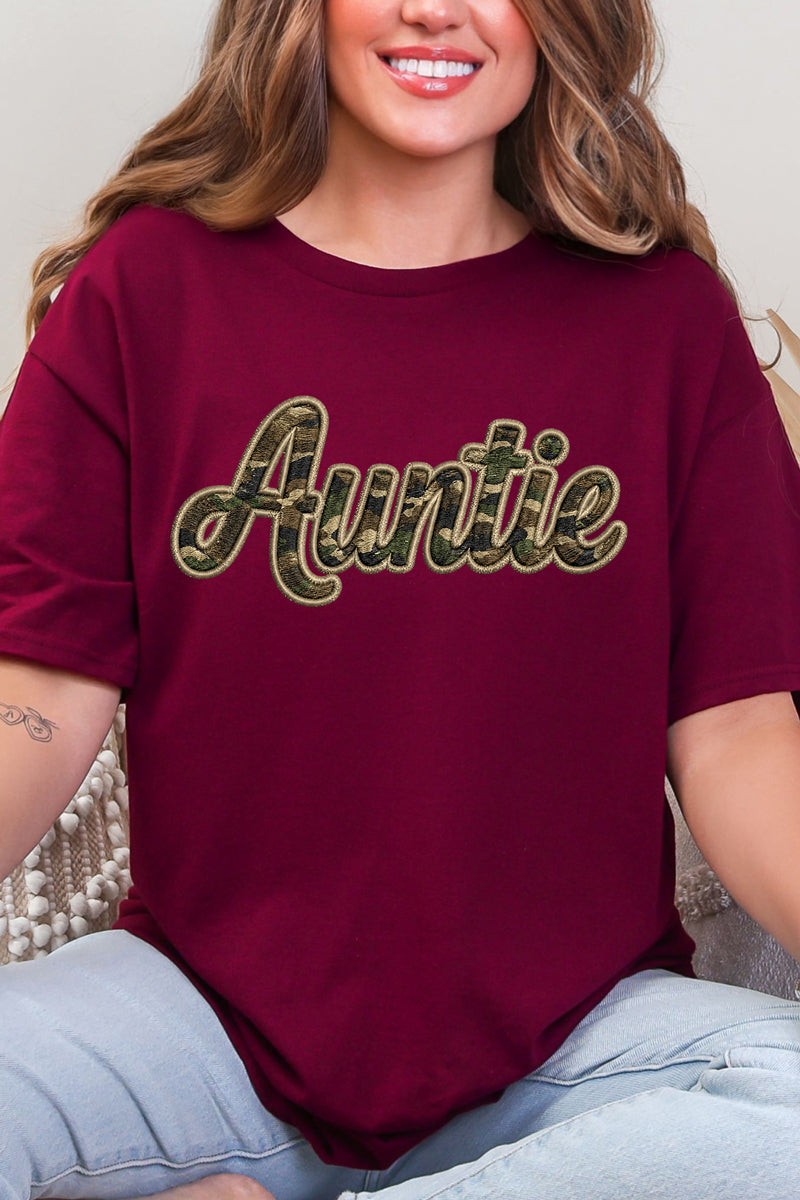 Camo Couture Auntie Short Sleeve Relaxed Fit T-Shirt