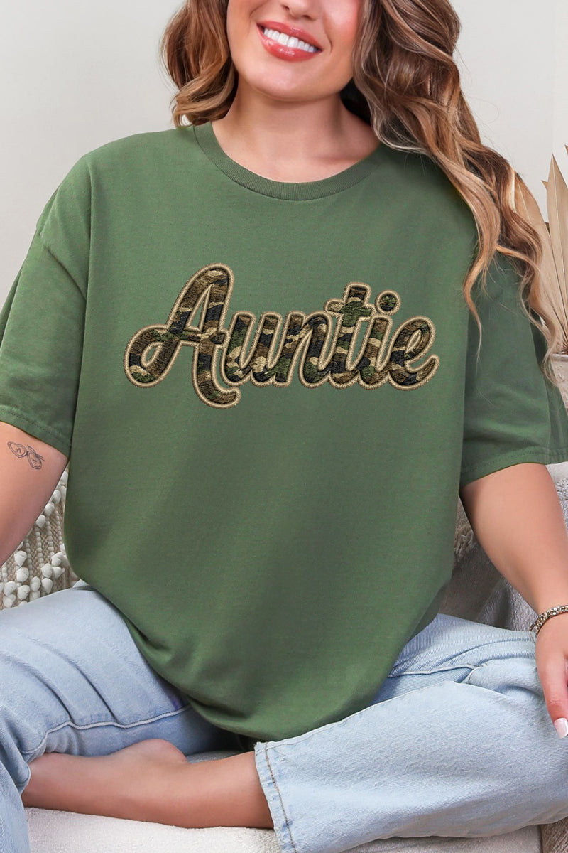 Camo Couture Auntie Short Sleeve Relaxed Fit T-Shirt