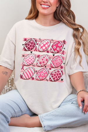 Painted Touchdowns For Hope Short Sleeve Relaxed Fit T-Shirt