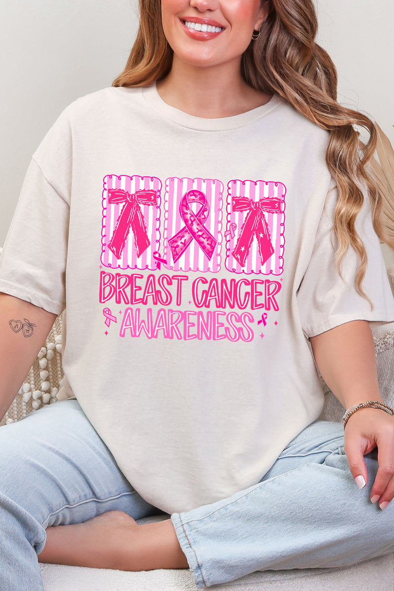 Pretty in Pink Awareness Short Sleeve Relaxed Fit T-Shirt
