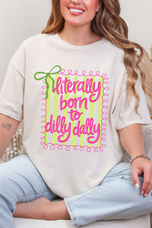 Swirls & Stripes Dilly Dally Short Sleeve Relaxed Fit T-Shirt