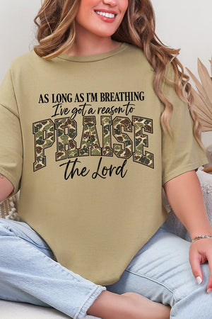 Camo Praise Short Sleeve Relaxed Fit T-Shirt