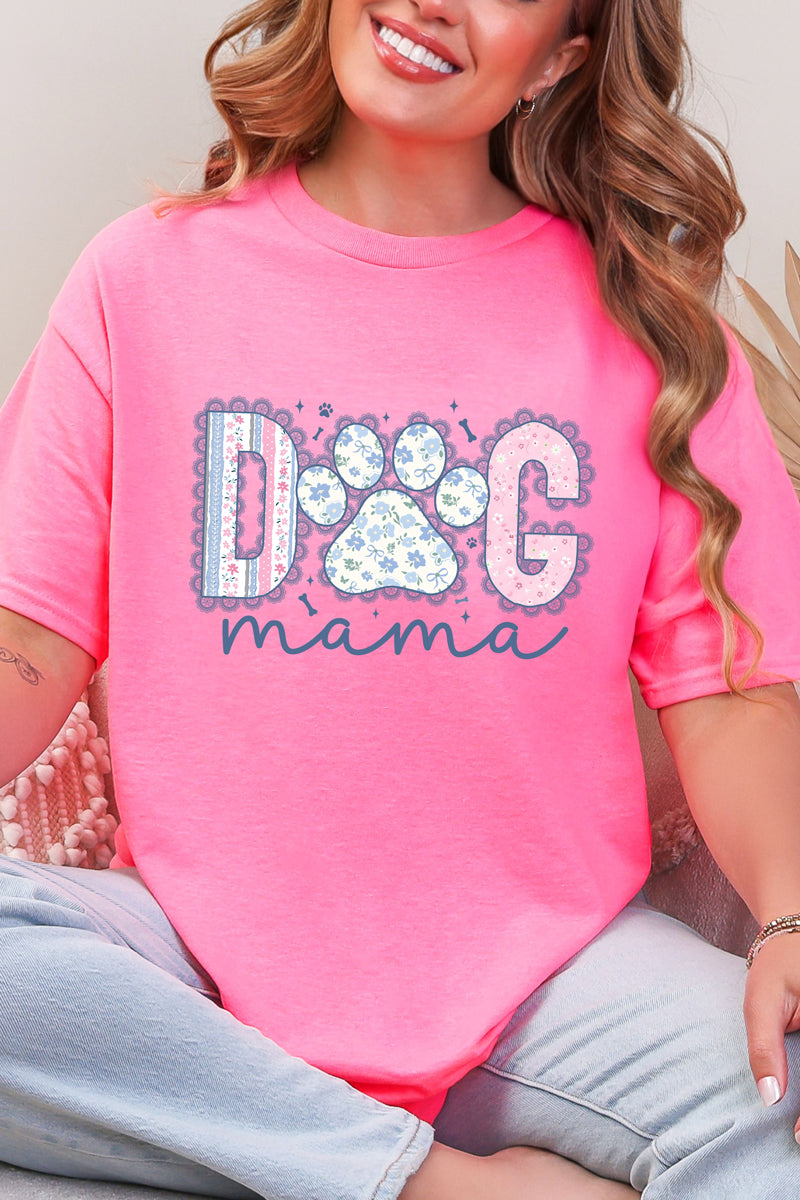 Meadow & Lace Dog Mama Short Sleeve Relaxed Fit T-Shirt