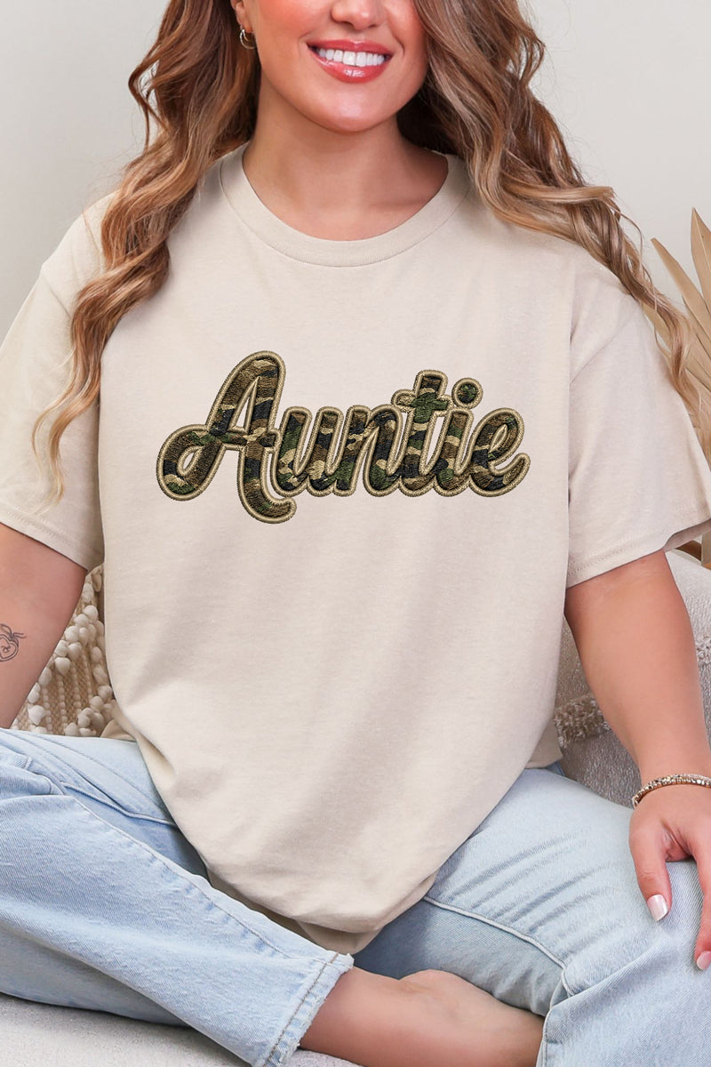 Camo Couture Auntie Short Sleeve Relaxed Fit T-Shirt