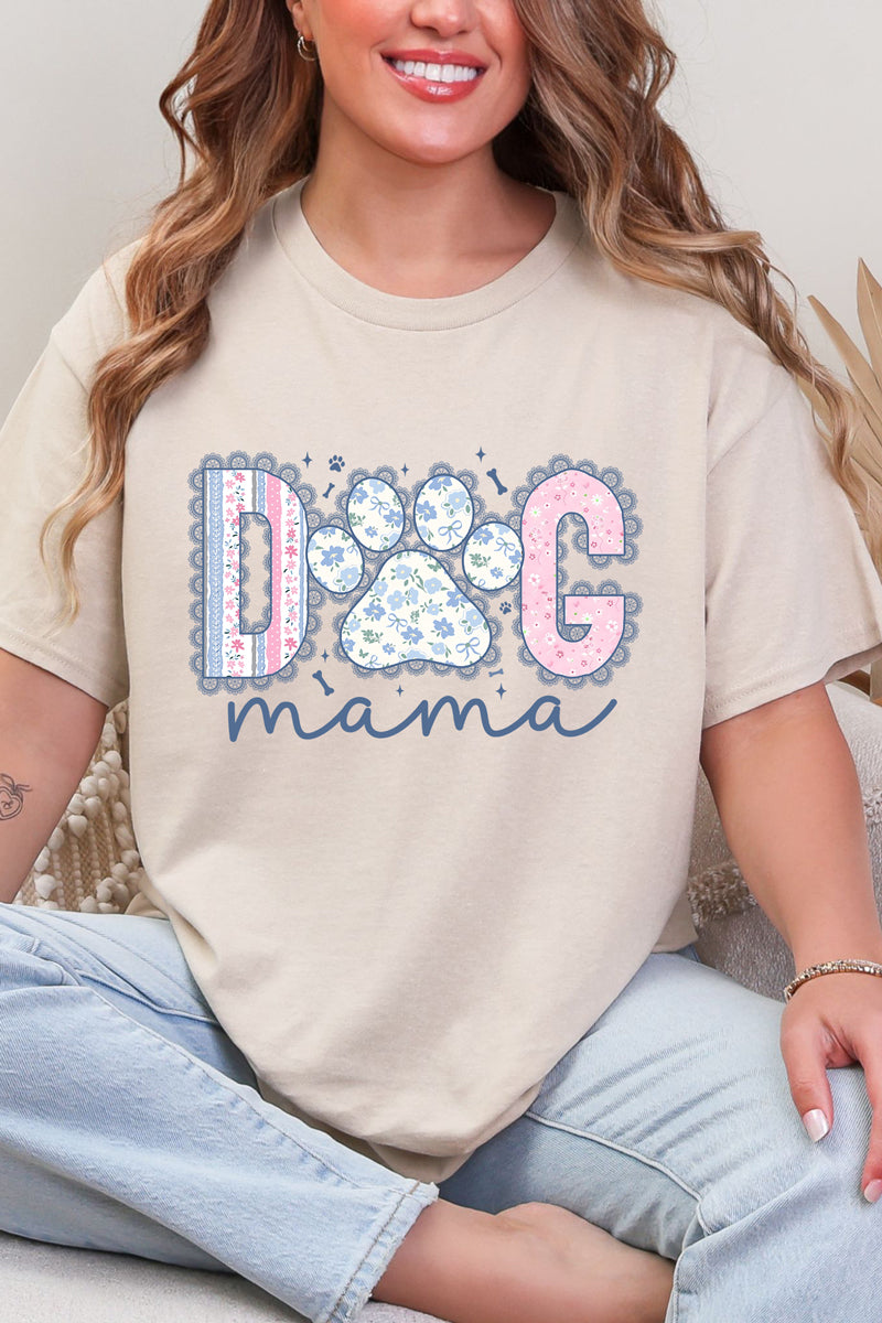 Meadow & Lace Dog Mama Short Sleeve Relaxed Fit T-Shirt