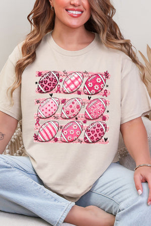 Painted Touchdowns For Hope Short Sleeve Relaxed Fit T-Shirt