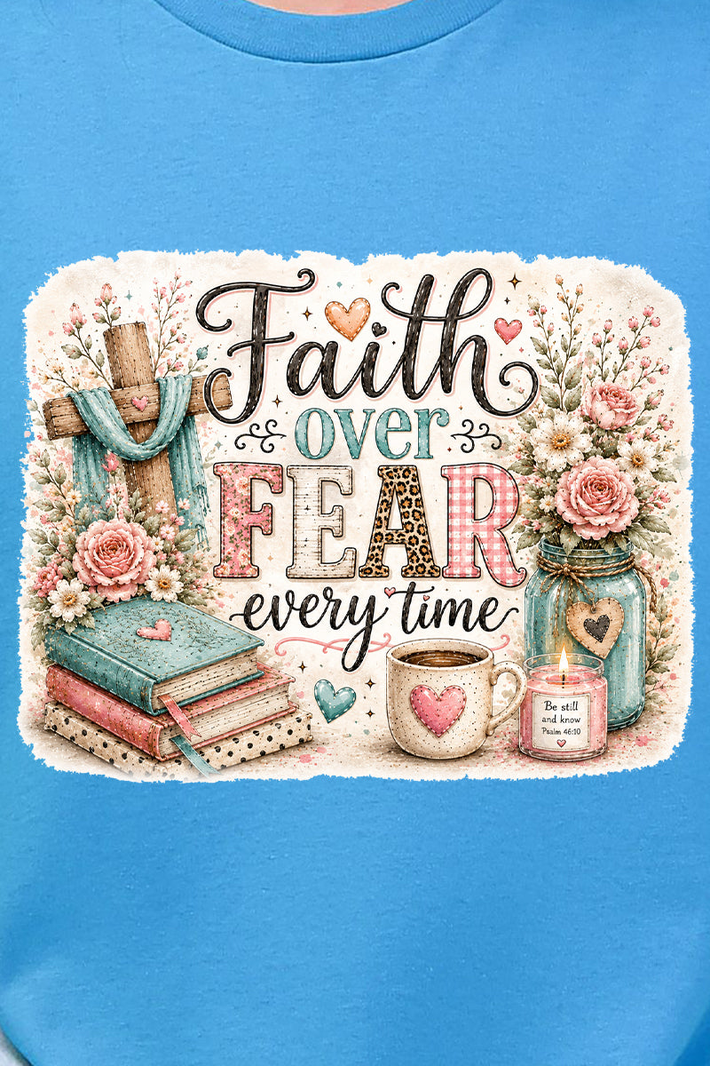 Faith Over Fear Floral Devotion Ready To Press DTF Transfer