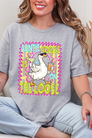 Auntie Goose On The Loose Short Sleeve Relaxed Fit T-Shirt