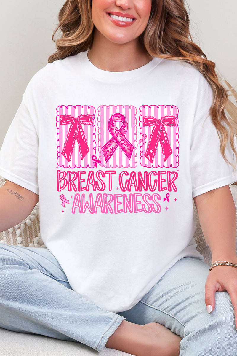 Pretty in Pink Awareness Short Sleeve Relaxed Fit T-Shirt