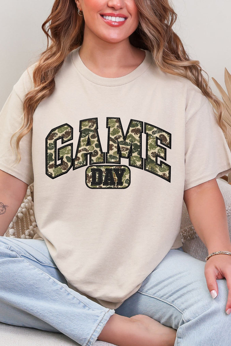 Camo Game Day Short Sleeve Relaxed Fit T-Shirt