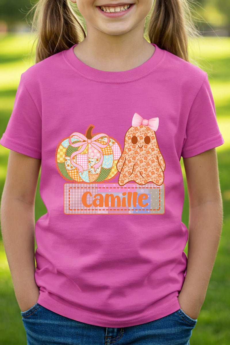 Youth Personalized Sweetly Spooky Short Sleeve Relaxed Fit T-Shirt *Enter Kid's Name