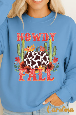 Desert Howdy Fall Heavy Cotton Long Sleeve Adult T-Shirt